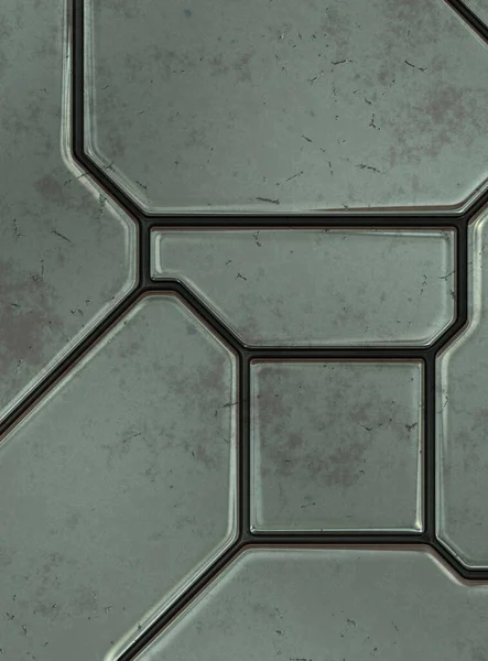 Futurisztikus Koncepcionális Tervezési Háttér Űrhajó Textúra Tapéta Súrolt Technológiai Mintafelület — Stock Fotó