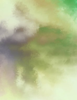 Modern fırça darbeleri. Poster, duvar sanatı, afiş, kart, kitap kapağı veya ambalaj için rahatlatıcı kompozisyonun yumuşak renkli çizimi. Pastel renklerle suluboya. 