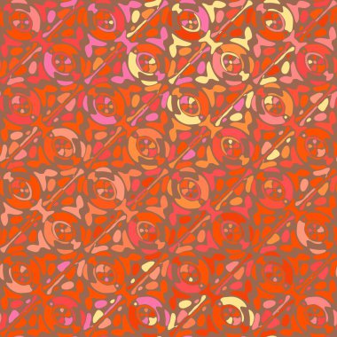 Yaratıcı karalama sanatı farklı şekil ve dokulara sahip kusursuz desen. Kolaj. Sanatsal arka plan. Soyut duvar kağıdı. Dekoratif hippi fayansları.