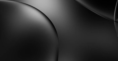 Web sitesi, poster, marka kimliği, broşür, sunum şablonu için lüks koyu bir arka plan. Dalgalı şekilli kaliteli tasarım. Dalgalanmalı soyut arkaplan. Pankart veya kapak tasarımı için dekorasyon.