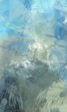 Soyut arkaplanda pürüzlü fırça darbeleri. Fırça boyası. Renkli boya darbeleri. Eşsiz duvar sanatı. Tuvaldeki modern sanat. Renkli çağdaş sanat eserleri.