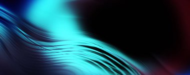 Soyut, enerjik bir arkaplan. Renkli, dalgalı duvar kâğıdı. Grafik konsept çizimi. Yumuşak dalgalı çizgiler. Girdap gibi renkli canlı şekiller..