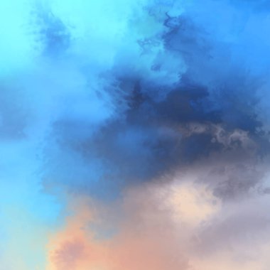 Modern fırça darbeleri. Poster, duvar sanatı, afiş, kart, kitap kapağı veya ambalaj için rahatlatıcı kompozisyonun yumuşak renkli çizimi. Pastel renklerle suluboya. 