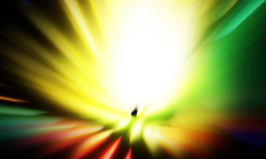 Siyah zemin üzerinde ışık parçacığı izleri. Parlayan parçacıkları ve çizgileri olan ışık patlaması yıldızı. Güzel hareketli soyut ışınlar duvar kağıdı. Renkli Patlama grafiği. Işık ışınlarının patlaması. 