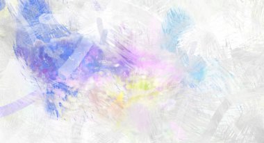 Soyut arkaplanda pürüzlü fırça darbeleri. Fırça boyası. Renkli boya darbeleri. Eşsiz duvar sanatı. Tuvaldeki modern sanat. Renkli çağdaş sanat eserleri.