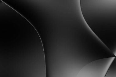 Web sitesi, poster, marka kimliği, broşür, sunum şablonu için lüks koyu bir arka plan. Dalgalı şekilli kaliteli tasarım. Dalgalanmalı soyut arkaplan. Pankart veya kapak tasarımı için dekorasyon.