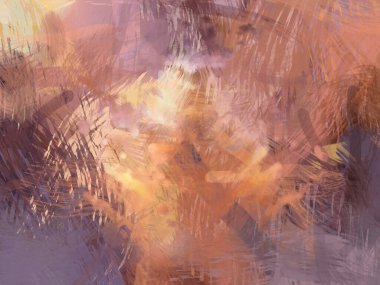 Soyut arkaplanda pürüzlü fırça darbeleri. Fırça boyası. Renkli boya darbeleri. Eşsiz duvar sanatı. Tuvaldeki modern sanat. Renkli çağdaş sanat eserleri.