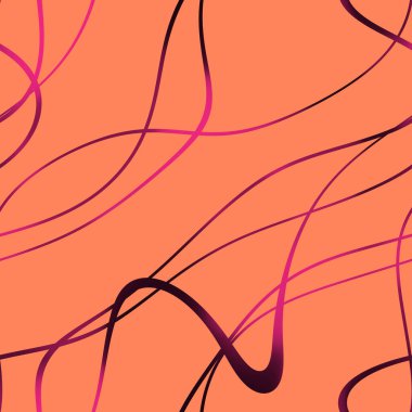 Dalgalı yansıtıcı çizgilerin kusursuz deseni. Lüks minimalist malzeme. Süs dalgasıyla dekoratif motif. Web, kartvizit, davetiye, poster, tekstil baskısı için zarif duvar kağıdı.