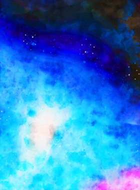 Kova desenli illüstrasyon. Çağdaş ve modern doku. Soyut renk boyama arka planı. Yaratıcı ve sanatsal duvar kağıdı. Fırçalanmış şekilleri ve lekeleri olan sanatsal duvar..