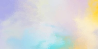 Modern fırça darbeleri. Poster, duvar sanatı, afiş, kart, kitap kapağı veya ambalaj için rahatlatıcı kompozisyonun yumuşak renkli çizimi. Pastel renklerle suluboya. 