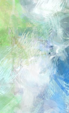 Soyut arkaplanda pürüzlü fırça darbeleri. Fırça boyası. Renkli boya darbeleri. Eşsiz duvar sanatı. Tuvaldeki modern sanat. Renkli çağdaş sanat eserleri.