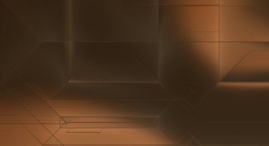 Parlak saten kaplama yüzey teknolojisi 3 boyutlu desen. Lüks yansımalı metal panel dokusu. Arkaplan, duvar kağıdı, uzay gemisi gövdesi için cilalanmış geometrik metal yansıtıcı fütüristik malzeme.