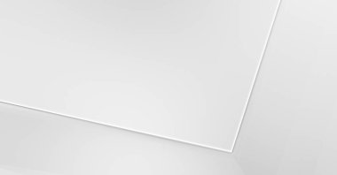 Beyaz 3d geometrik arka plan. Fütürist şablon. Karanlık elementleri olan birinci sınıf soyut duvar kâğıdı. Zarif bir zemin. Lüks minimalist tasarım. Poster, broşür, sunum için tasarım.