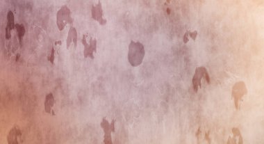 Gotik bir duvarda sıkıntılı ve kirli desenler var. Lekeli renkli hasarlı şablon. Tasarımınız için doku ve elementler. Pis duvar kâğıdı. Grunge arkaplanı.