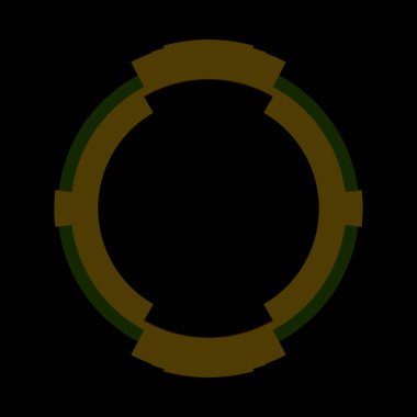 Fütürist dairesel gövde arayüzü elementi. Soyut çember geometrik arkaplan. Dijital teknolojinin grafiksel çizimi.