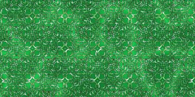 Renkli kumaş arka planında moda tarzında gümüş örgü süsü olan lüks, kusursuz bir şablon. Duvar kağıtları ve tekstil baskısı için tasarım. Lüks, ışıl ışıl metalimsi fantezi dokusu.