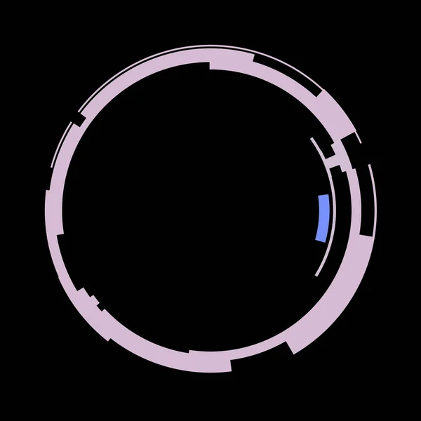 Futuristisches Zirkuläres Hud Interface Element Abstrakter Kreis Geometrischer Hintergrund Grafische — Stockfoto