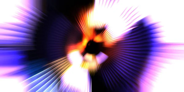 Концептуальные Обои Движения Графическая Цифровая Иллюстрация Светящиеся Неоновые Вращающиеся Огни — стоковое фото