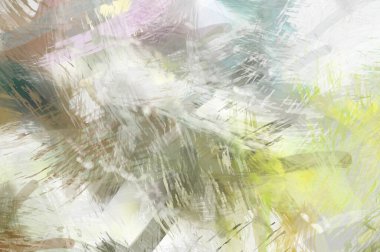 Soyut arkaplanda pürüzlü fırça darbeleri. Fırça boyası. Renkli boya darbeleri. Eşsiz duvar sanatı. Tuvaldeki modern sanat. Renkli çağdaş sanat eserleri.