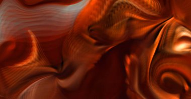 Hareketli girdapların soyut çizimi. Titreşimli renkli kıvrımların dönen akışı. Kıvrımlı ve kıvrımlı arka plan ve çizgiler. Garip duvar kâğıdı tasarımı. Dalgalanma arkaplanı.