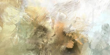 Soyut arkaplanda pürüzlü fırça darbeleri. Fırça boyası. Renkli boya darbeleri. Eşsiz duvar sanatı. Tuvaldeki modern sanat. Renkli çağdaş sanat eserleri.