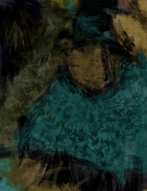 Tuval üzerinde etkileyici fırçalanmış resim. Kaotik resim. Taranmış Boyalı Soyut Arkaplan. Fırça darbesi ile boyanmış. Kaos duvarı sanatı. Sanatsal canlılık ve renkli duvar kağıdı.