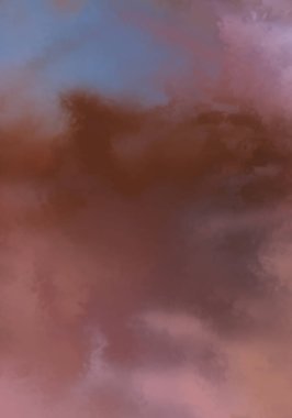 Modern fırça darbeleri. Poster, duvar sanatı, afiş, kart, kitap kapağı veya ambalaj için rahatlatıcı kompozisyonun yumuşak renkli çizimi. Pastel renklerle suluboya. 