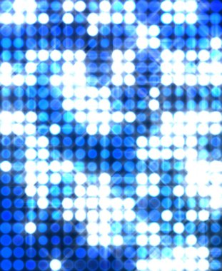 Parlak desenli duvar kağıdı. Sahne ışıkları olan renkli ışıkların ihtişamlı arkaplanı. Parlayan ışıklar siyah arka planda parti izleri. Sahne veya stadyum ışıklarının dijital illüstrasyonu. 