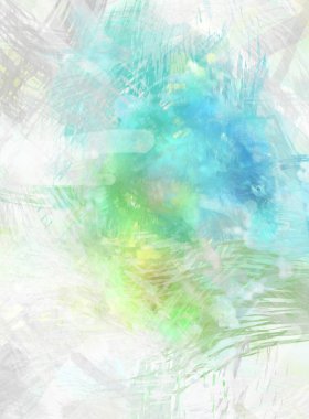 Soyut arkaplanda pürüzlü fırça darbeleri. Fırça boyası. Renkli boya darbeleri. Eşsiz duvar sanatı. Tuvaldeki modern sanat. Renkli çağdaş sanat eserleri.