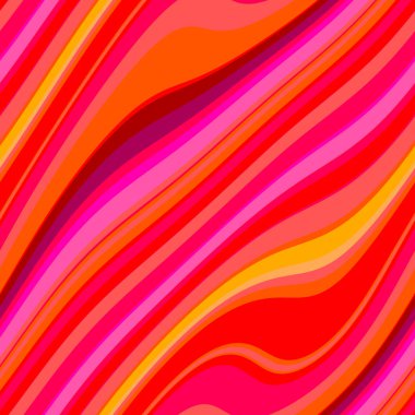 Renkli, dikişsiz şerit deseni. Soyut yüzey arkaplanı. Renkli duvar kağıtları. Retro parlak minimalist malzeme. Tekstil baskısı. Dekoratif motif.