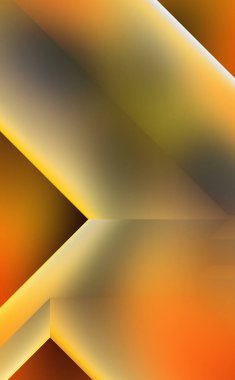 Geometrik dinamik şekiller. Gölgeli teknoloji dijital şablonu ve gradyan arka planda ışıklar. Modern basit geometrik renk gradyanı soyut arkaplan. 3B illüstrasyon. 