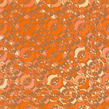 Yaratıcı karalama sanatı farklı şekil ve dokulara sahip kusursuz desen. Kolaj. Sanatsal arka plan. Soyut duvar kağıdı. Dekoratif hippi fayansları.