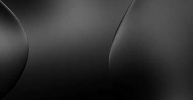 Web sitesi, poster, marka kimliği, broşür, sunum şablonu için lüks koyu bir arka plan. Dalgalı şekilli kaliteli tasarım. Dalgalanmalı soyut arkaplan. Pankart veya kapak tasarımı için dekorasyon.