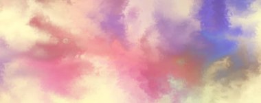 Modern fırça darbeleri. Poster, duvar sanatı, afiş, kart, kitap kapağı veya ambalaj için rahatlatıcı kompozisyonun yumuşak renkli çizimi. Pastel renklerle suluboya. 