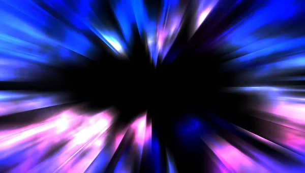 Dynamic Rays Light Isolated Black Background Graphic Illustration Glowing Colorful — ストック写真