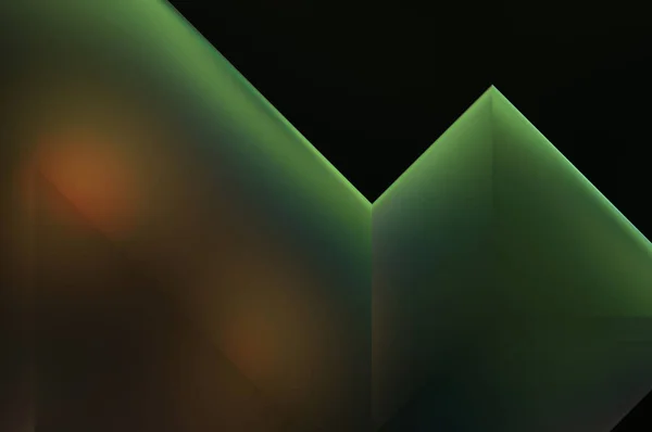 幾何学的な動的形状 グラデーションの背景に影と光を持つ技術デジタルテンプレート トレンドの単純な幾何学的な色グラデーション抽象的な背景 3Dイラスト — ストック写真