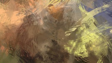 Soyut arkaplanda pürüzlü fırça darbeleri. Fırça boyası. Renkli boya darbeleri. Eşsiz duvar sanatı. Tuvaldeki modern sanat. Renkli çağdaş sanat eserleri.