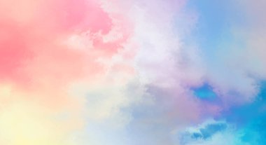 Modern fırça darbeleri. Poster, duvar sanatı, afiş, kart, kitap kapağı veya ambalaj için rahatlatıcı kompozisyonun yumuşak renkli çizimi. Pastel renklerle suluboya. 