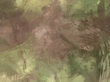 Soyut arkaplanda pürüzlü fırça darbeleri. Fırça boyası. Renkli boya darbeleri. Eşsiz duvar sanatı. Tuvaldeki modern sanat. Renkli çağdaş sanat eserleri.