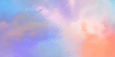 Modern fırça darbeleri. Poster, duvar sanatı, afiş, kart, kitap kapağı veya ambalaj için rahatlatıcı kompozisyonun yumuşak renkli çizimi. Pastel renklerle suluboya. 