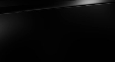 Geometrik katmanlı 3 boyutlu siyah arkaplan. Soyut koyu fütüristik duvar kağıdı. Zarif, parlak çizgili arka plan. Poster, broşür, sunum ve web sitesi için geometrik şablon tasarımı.