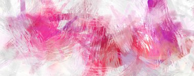 Soyut arkaplanda pürüzlü fırça darbeleri. Fırça boyası. Renkli boya darbeleri. Eşsiz duvar sanatı. Tuvaldeki modern sanat. Renkli çağdaş sanat eserleri.