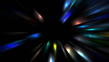 Parlayan yıldızın patlaması. Dinamik renkli arkaplan resmi. Parıldayan ışıklar duvar kağıdı. Tasarımınız için canlı şablon.