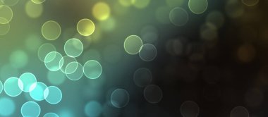 Kavramsal ışıklar duvar kağıdı. Güzel soyut çok renkli bokeh çemberleri parçacıklarla çevrili. Metninizi veya başlığınızı göstermek için boşluk ile odaklanmış olmayan canlı illüstrasyon. 