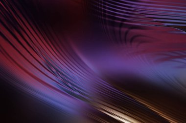 Soyut, enerjik bir arkaplan. Renkli, dalgalı duvar kâğıdı. Grafik konsept çizimi. Yumuşak dalgalı çizgiler. Girdap gibi renkli canlı şekiller..