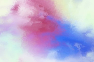 Modern fırça darbeleri. Poster, duvar sanatı, afiş, kart, kitap kapağı veya ambalaj için rahatlatıcı kompozisyonun yumuşak renkli çizimi. Pastel renklerle suluboya. 