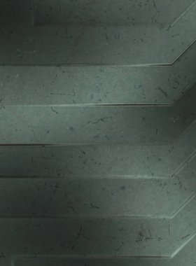 Çukur SciFi panelleri duvar. Üç boyutlu illüstrasyon. Gelecekçi kavramsal tasarım arka planı. Uzay gemisi desenli duvar kağıdı. Fırçalanmış teknoloji desen yüzeyi. 