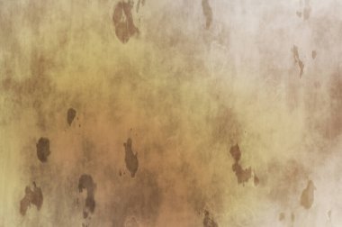 Gotik bir duvarda sıkıntılı ve kirli desenler var. Lekeli renkli hasarlı şablon. Tasarımınız için doku ve elementler. Pis duvar kâğıdı. Grunge arkaplanı.