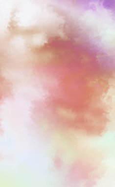 Modern fırça darbeleri. Poster, duvar sanatı, afiş, kart, kitap kapağı veya ambalaj için rahatlatıcı kompozisyonun yumuşak renkli çizimi. Pastel renklerle suluboya. 