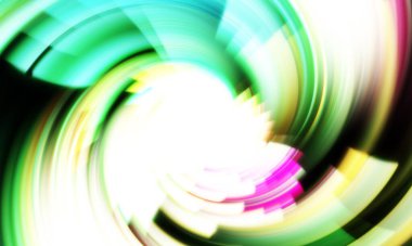 Dönen Işık gösterisi arka planı. Canlı renklerle donatılmış ruhani enerji girdabı. Renkli canlı hareket çizimi. Tanıtım geçmişi. Kutlama grafiği.